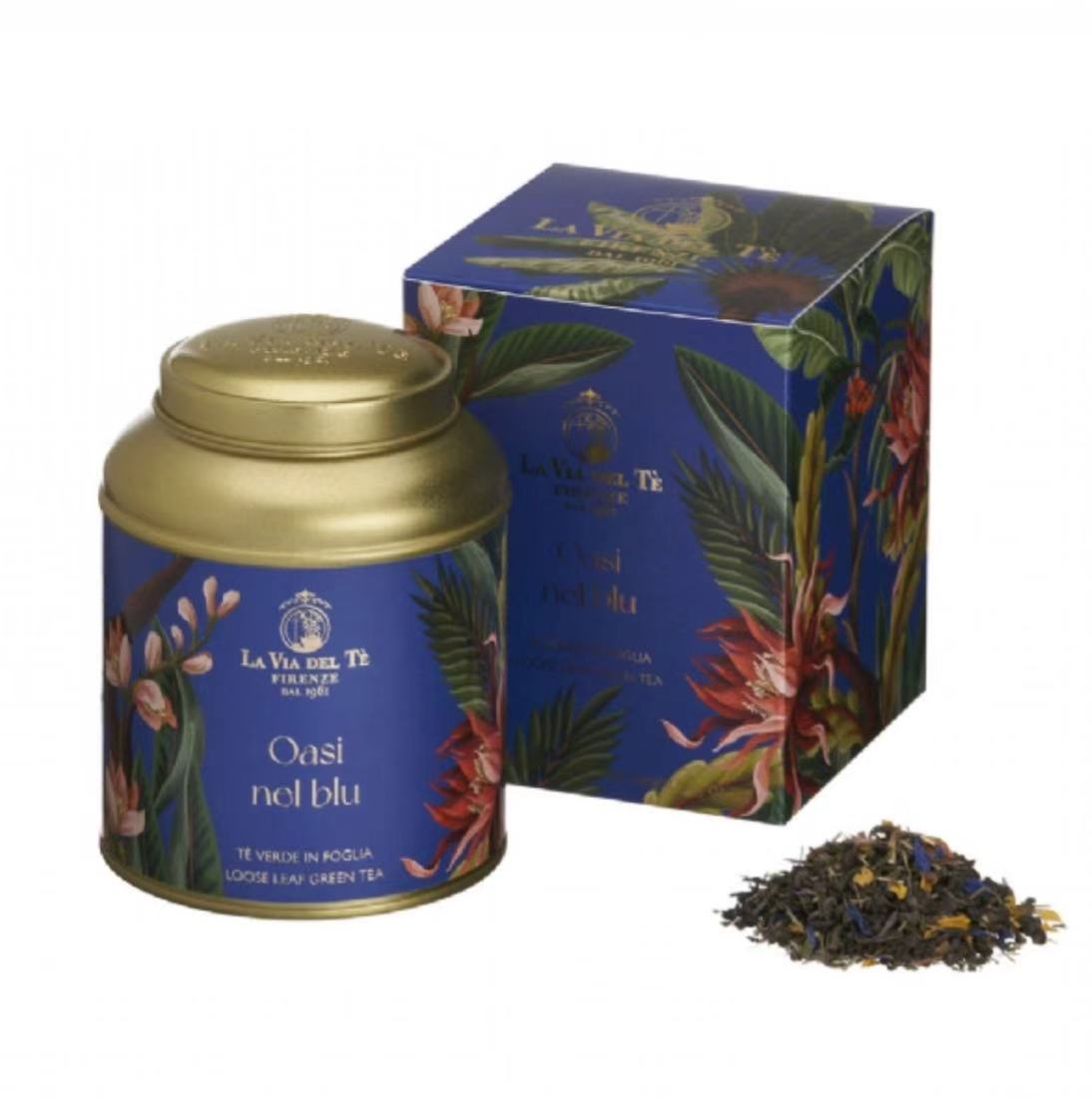La Via Del Tè Oasi nel blu Lattina da 100g